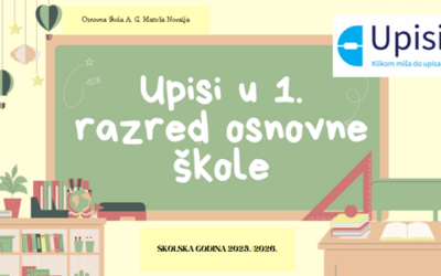 UPISI U 1. RAZRED OSNOVNE ŠKOLE U ŠKOLSKOJ GODINI 2025./2026.