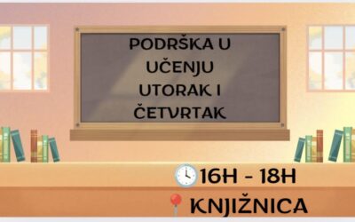 Povratak u školske klupe uz podršku Udruge Ana – redovni termini ponovno u Gradskoj knjižnici Novalja